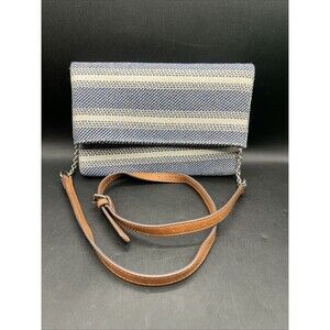 Market & Spruce Elissa Clutch Blue And White Print Crossbody Bag • New w/o Tags